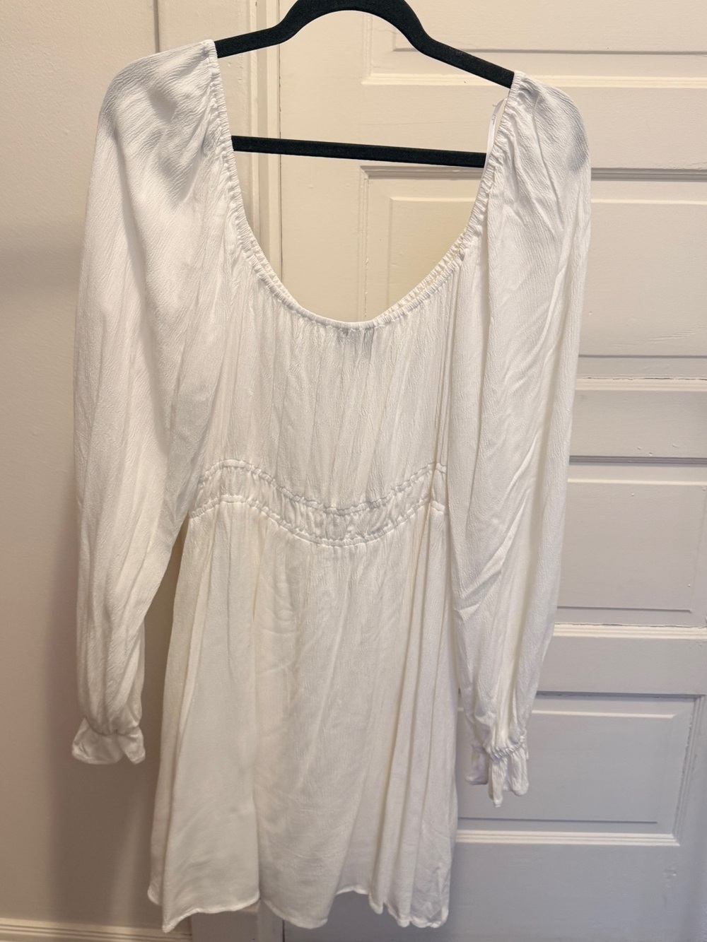 Lulu's White Textured Off-Shoulder Top - Picture 6 of 6